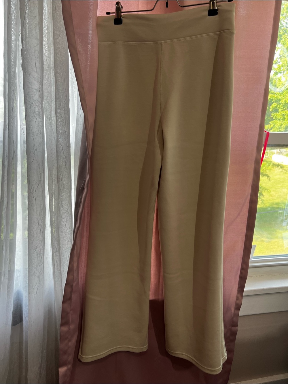 Cream Drawstring Wide-Leg Sweatpants - Picture 2 of 3